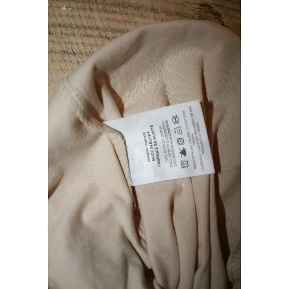 Nike Kids XS Sportswear Essential Loose Fit Crop‎ T-Shirt Tan Beige DH5750-126